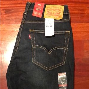 Levi’s 511 Slim Fit Denim Jeans 31x30 NEW NWT